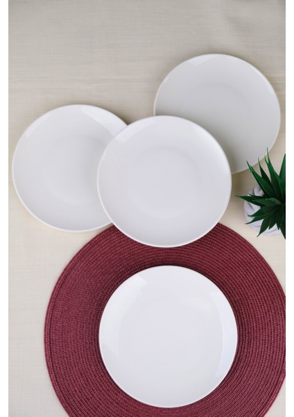 Porselen Chic Servis Tabağı 24,50CM 4 Lü fırsatları