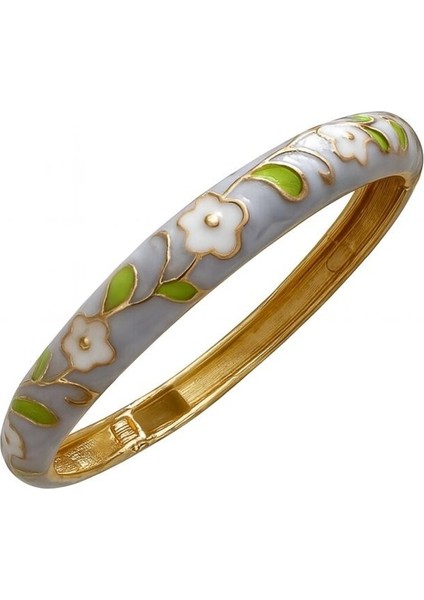 Çelik Mineli Çiçekli Bilezik