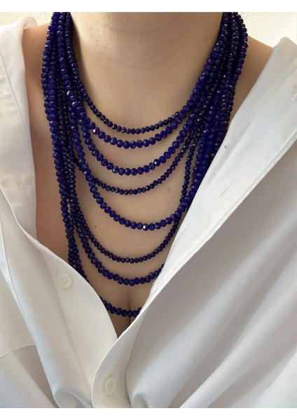 Çoklu Kristal Boncuk Kolye