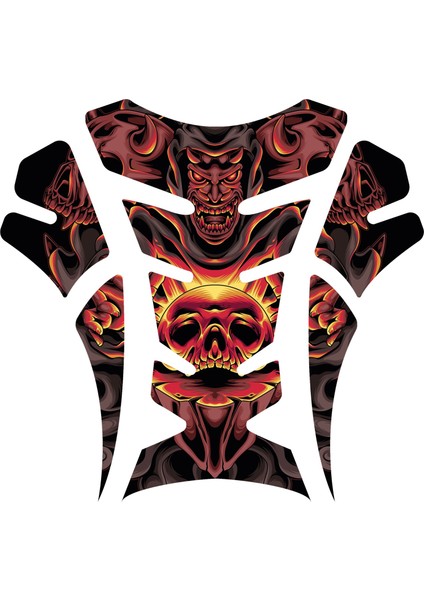 Motosiklet Depo Tank Pad ve Çamurluk Sticker Seti | 3D Kabartmalı Uv Dtf Kaliteli Koruyucu Sticker | Tüm Motor Modellerine Uyumlu