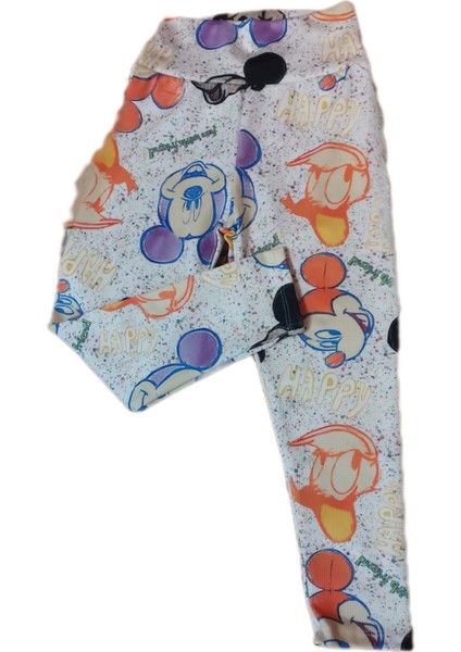 Kız Çocuk Minnie Mouse Baskılı Mevsimlik Tayt Desenli Kız Çocuk Tayt indirimleri