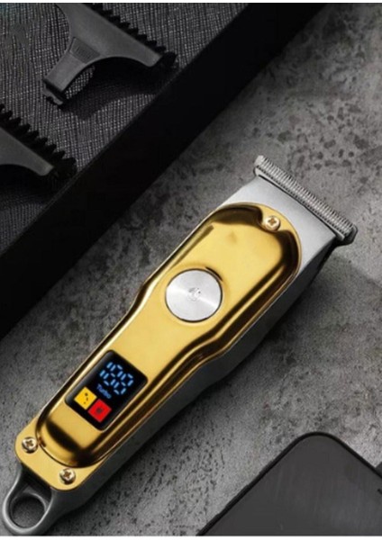 LED Göstergeli Metal Tıraş Bıçağı, USB Girişli, Çok Fonksiyonlu ve Şık Tasarım