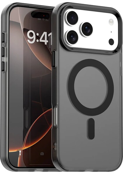 Iphone 17 Pro Max Uyumlu Kamera Koruma Çıkıntılı Magsafe Özellikli Renkli Mat Kılıf