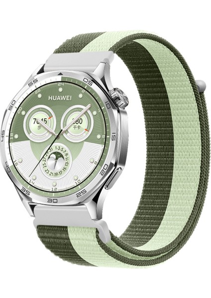 Samsung Galaxy Watch 3 41MM ile Uyumlu Kordon Ayarlanabilir Hasır Örgü Cırtlı 20MM Spor Kayış