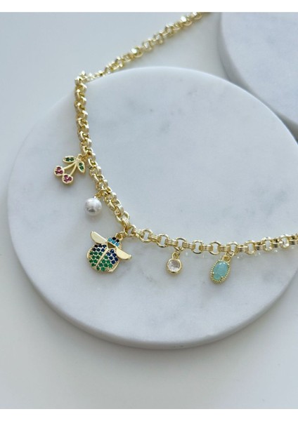 Özel Seri Uğur Böceği Charm Kolye