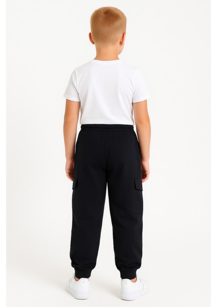 Okul Için Siyah Kargo Jogger Eşofman Altı fiyatları