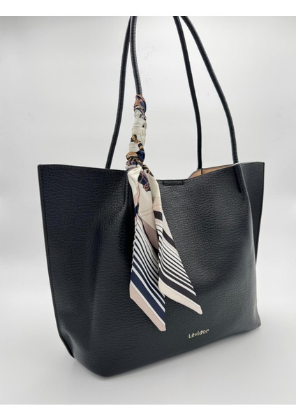 Siyah Fular Detaylı Omuz Çantası Orijinal Levid'or Premium fiyatları