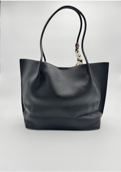 Siyah Fular Detaylı Omuz Çantası Orijinal Levid'or Premium modelleri