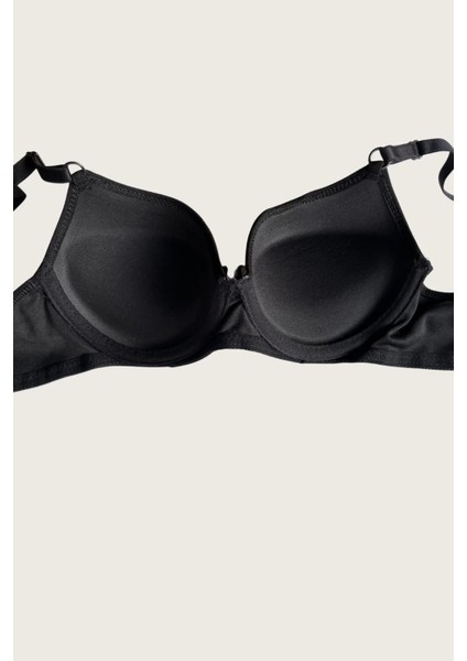 Mdb Mdbshop Siyah-Ten 2li Mikro Kumaş Push Up Dolgulu Balenli Günlük Destekli Sütyen fiyatları