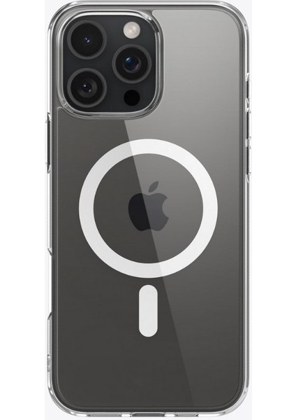 iPhone 15 Pro Max Magsafe Özellikli Şeffaf Kılıf - Sararma Yapmaz, Ultra Şeffaf, Mıknatıslı Koruma