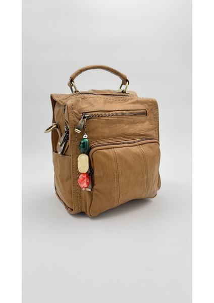 Kahve Kare Sırt Çantası Orijinal Levid'or Premium fiyatları