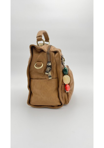 Kahve Kare Sırt Çantası Orijinal Levid'or Premium modelleri