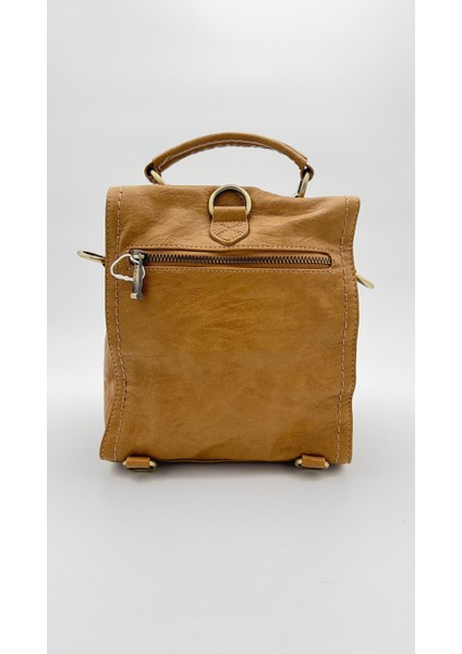 Kahve Kare Sırt Çantası Orijinal Levid'or Premium fırsatları