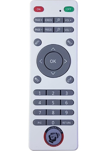 Beyaz PB60G Projeksiyon Kumandası, Kolay Kullanım ve Yüksek Performans Sağlar