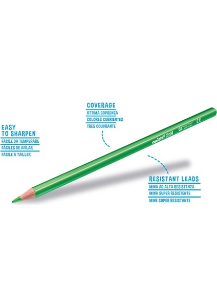 Carioca Tita Maxi Üçgen Kuru Boya Kalemi 12LI modelleri