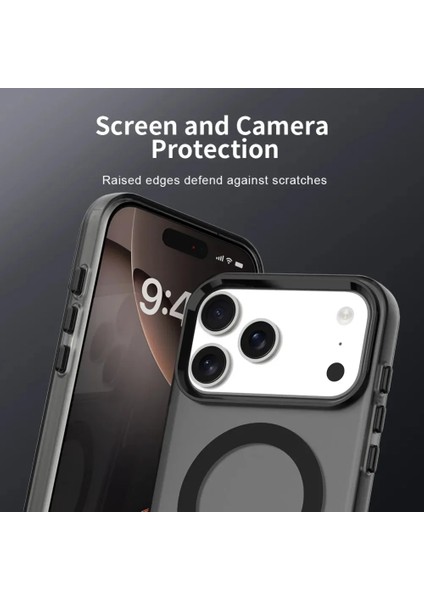 Iphone 17 Pro Max Uyumlu Kamera Koruma Çıkıntılı Magsafe Özellikli Renkli Mat Kılıf fırsatları