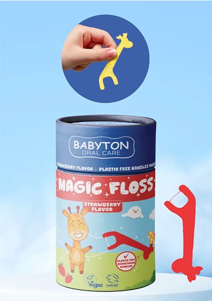 Babyton Çocuklar Için Diş Ipi