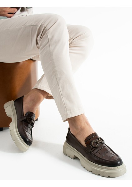 Berlin Kahve Hakiki Deri Casual Ayakkabı fırsatları
