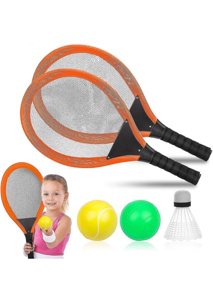 Badminton Seti ve Soft Tenis Topu Turuncu fiyatları