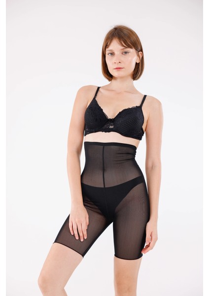 Freshness 0007 Lazer Kesim Tül Yüksek Bel Şort Korse fırsatları