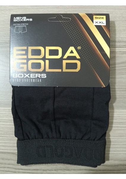 Gold Penye Kumaş Likralı Erkek Boxer - Siyah - Xx Large - 4lü fiyatları