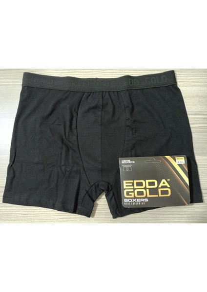 Gold Penye Kumaş Likralı Erkek Boxer - Siyah - Xx Large - 4lü indirimleri