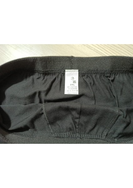 Gold Penye Kumaş Likralı Erkek Boxer - Siyah - Xx Large - 4lü