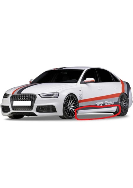 Audi A4 B8 2008 - 2012 Rs4 Yan Marşpiyel Seti (( Boyasız ))