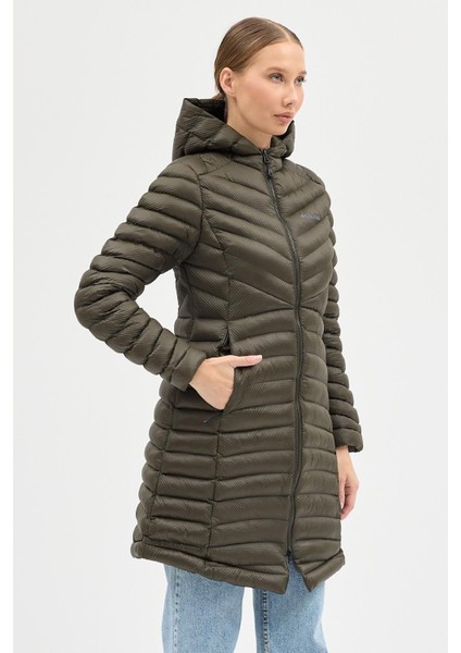 Omnı Heat Haki Termal Dar Kesim Kadın Kaban modelleri