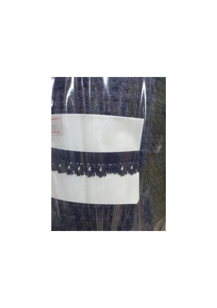 Çamaşır Lastiği Dantelli 1 cm 75 Metre 1 Top Lacivert