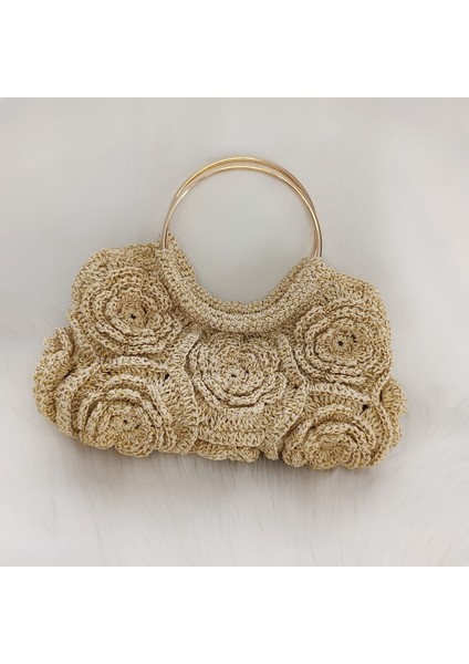 El Örgüsü Gül Motifli Gece/gündüz El Çantası modelleri