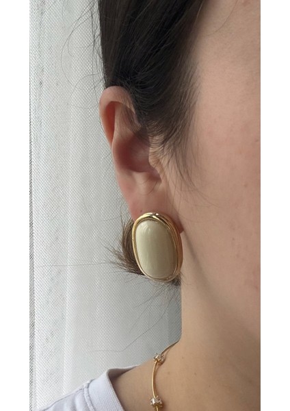 Vintage Oval Düğme Küpe fiyatları