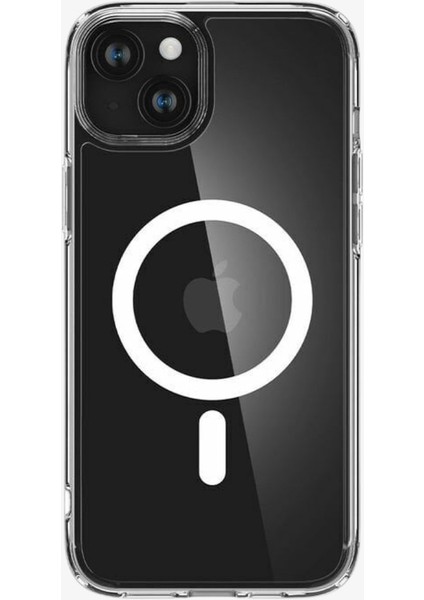 iPhone 15 Plus Magsafe Özellikli Şeffaf Kılıf - Sararma Yapmaz, Ultra Şeffaf, Mıknatıslı Koruma