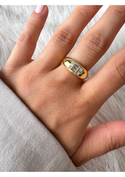 Taşlı Bombe Yüzük