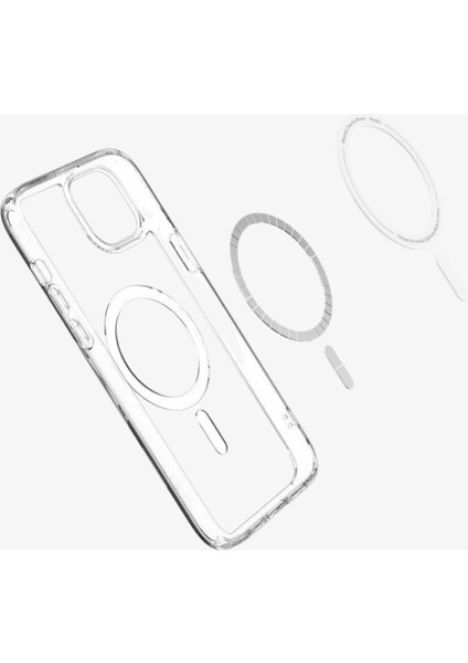 iPhone 13 Magsafe Özellikli Şeffaf Kılıf - Sararma Yapmaz, Ultra Şeffaf, Mıknatıslı Koruma