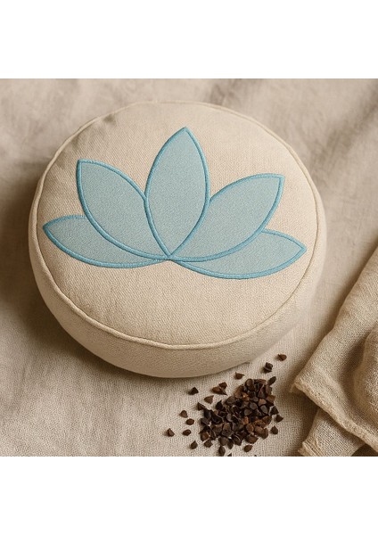 Zafu Meditasyon Minderi – Karabuğday Dolgulu, Rahat ve Destekleyici Yoga Minderi