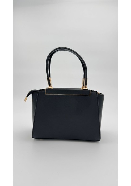 Siyah Metal Şerit Detaylı El Çantası Orijinal Levid'or fırsatları