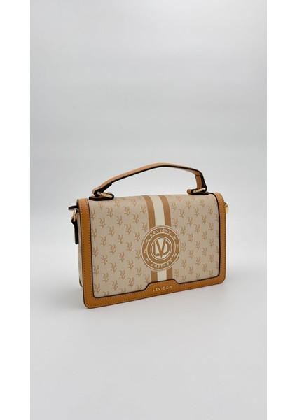 Haki Logolu Monogram Desen El Çantası Orijinal Levid'or Premium fiyatları