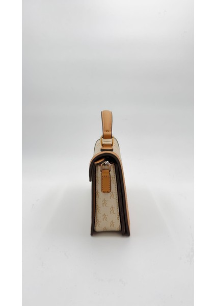 Haki Logolu Monogram Desen El Çantası Orijinal Levid'or Premium modelleri