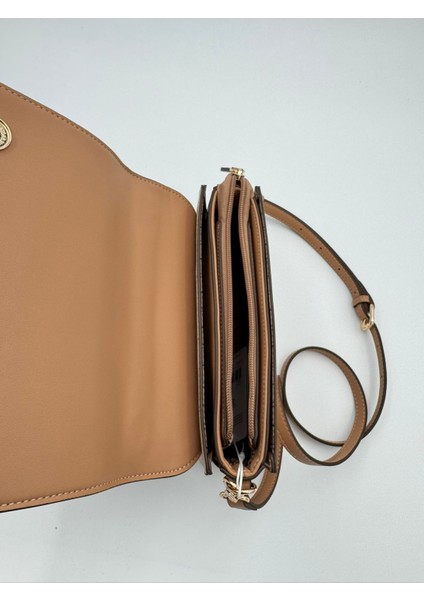 Haki Logolu Monogram Desen El Çantası Orijinal Levid'or Premium