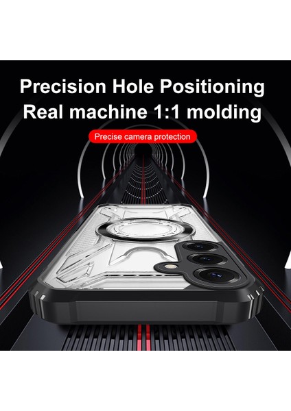 Case For Samsung Galaxy S24 Plus Için Manyetik Halkalı Şeffaf Akrilik Darbeye Dayanıklı Koruyucu Kılıf-Mor (Yurt Dışından) fırsatları