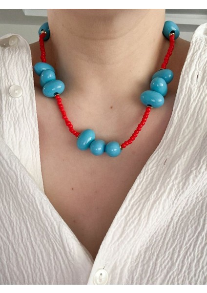 Renkli Boncuk Kolye fiyatları