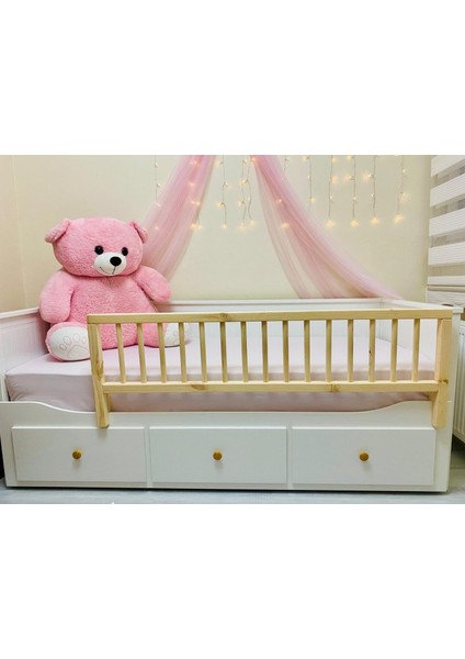 150X50 Hemnes Divan Uyumlu (Naturel) Geçmeli Yatak Bariyeri, Trabzan, Korkuluk indirimleri