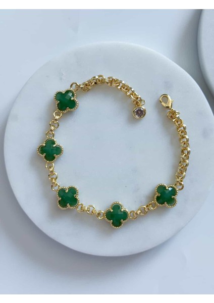 Özel Seri Çoklu Yonca Bileklik