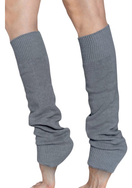 Lambswool Yün Diba Kışlık Kadın Dizlik Kalın Tozluk Ayaksız Yoga Çorabı