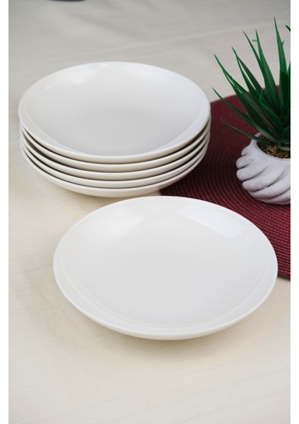 Porselen Chic Çukur Tabak 19,50CM 550CC 6 Lı modelleri