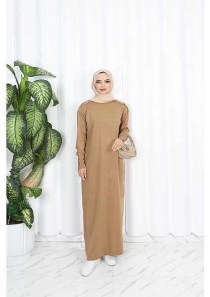 Incili Merserize Elbise