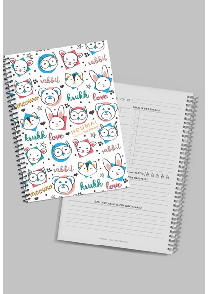 A5 Ders Çalışma Planlayıcısı Spiralli 104 Sayfa - Study Planner - Sınava Hazırlık Ayt-Tyt-Kpss-Ales-Yds-Tus fiyatları