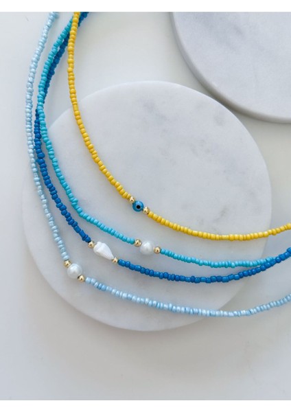 4lü Boncuk Kolye Kombini