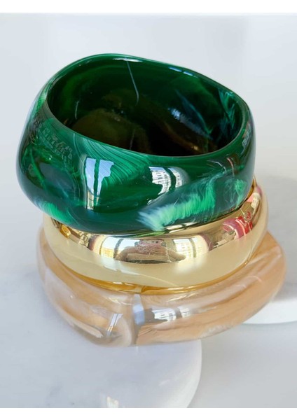 3lü Kemik-Gold Bilezik Set